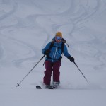 Powder skiing Courmayeur