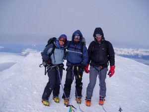 Mont Blanc summit with Steve Hartland